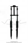 Fourche tlescopique noire - Eco -  grands soufflets pour Peugeot 103 SP / Land (...)