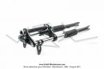 Fourche tlescopique noire - Eco -  grands soufflets pour Peugeot 103 SP / Land (...)