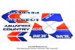 Autocollants / Kit dco complet pour Peugeot Country MXS