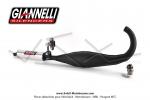 Pot d'chappement Giannelli Black Gun - Black Edition - Cartouche Alu + rotule pour Mobylette Motobcane MBK 51