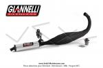 Pot d'chappement Giannelli Black Gun - Black Edition - Cartouche Alu + rotule pour Mobylette Motobcane MBK 51