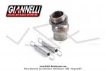 Pot d'chappement Giannelli Black Gun - Black Edition - Cartouche Alu + rotule pour Mobylette Motobcane MBK 51