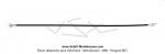 Cble de transmission de compteur CEV - Lg. 660mm - Carr 2mm pour Mobylettes MBK 51 Magnum Racing MR1 / Magnum Racing XR / Passion / Evasion