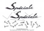 Monogrammes (Logos) de carters latraux  Spciale  pour Mobylette Motobcane / Motoconfort SP50 / SPTT (la paire)