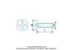 Vis de carters latraux - M6 x Lg. 15mm - pour Peugeot 103