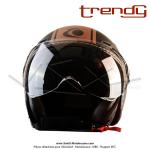 Casque Jet Noir / Cuivre Mat - Trendy  STRIP T-203  - Taille XL