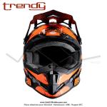 Casque Cross Noir / Orange - Trendy  T-902 MACH 1  - Taille XL