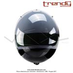 Casque Jet - cran solaire - Gris / Vert / Noir verni - Trendy  T-104 HERBY   - Taille XL