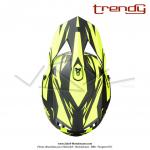 Casque Cross Noir / Jaune Fluo Mat - Trendy  T-903 LEAPER  - Taille M