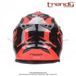 Casque Cross Noir / Rouge verni - Trendy  T-903 LEAPER  - Taille M