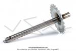 Axe de pdalier - Zingu - 24 dents - pour Peugeot 103 SP / MVL / 104