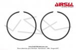Segments Airsal - 47 x 1mm - Ergotage interne - pour Mobylette Motobcane / MBK 51 (AV10) (x2 pcs)