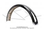 Garde-boue arrire - Acier chrom - Polissage / Chromage PREMIUM (Haut de Gamme) - pour Peugeot 103 MVL (sans bavolets)