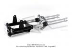Fourche tlescopique Noire / Grise pour Mobylette MBK 51 Swing (...)