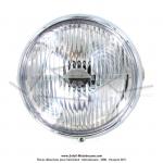 Phare avant 140 chrom avec interrupteur - culot BA20D - portire chrome - Universel