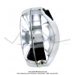 Phare avant 140 chrom avec interrupteur - culot BA20D - portire chrome - Universel