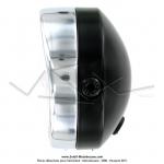 Phare avant 140 noir avec interrupteur - portire chrome avec dport - Universel