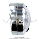Phare avant 140 chrom avec interrupteur - portire chrome avec dport - Universel