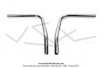 Guidon (droit et gauche) chrom pour Peugeot 103 MVL / Vogue (derniers modles) (la paire)