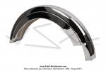Garde-boue arrire - Acier chrom - Polissage / Chromage PREMIUM (Haut de Gamme) - pour Peugeot 103 MVL (avec bavolets)