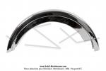 Garde-boue arrire - Acier chrom - Polissage / Chromage PREMIUM (Haut de Gamme) - pour Peugeot 103 MVL (avec bavolets)