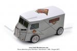 Miniature bote fourgonnette CITRON HY  Tube  de concessionnaire MOTOBECANE