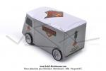 Miniature bote fourgonnette CITRON HY  Tube  de concessionnaire MOTOBECANE