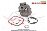 Culasse Malossi  refroidissement liquide - 45,5mm - 70cc - Haute compression - sans trou pour dcompresseur - pour Mobylettes Motobcane / MBK 51 (AV10)