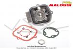 Culasse Malossi  refroidissement liquide - 45,5mm - 70cc - Haute compression - sans trou pour dcompresseur - pour Mobylettes Motobcane / MBK 51 (AV10)