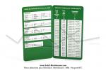 Galets de variateur - Programmables - renforcs F.D.V.  Long Life  - 13x16 pour PEUGEOT (Verts)