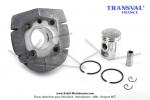 Cylindre / Piston complet - Transval - 39mm - 50cc - pour Mobylettes Motobcane Motoconfort MBK 88 / 40 / 50 (...) (AV7)