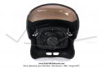 Bulle / Tte de fourche avec optique de phare - Noire - Adaptable sur Peugeot 103 / Mobylette MBK 51