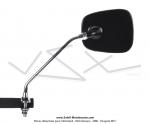 Rtroviseur trapzodal noir / Dport 130mm pour SoleX / Mobylettes Motobcane / Motoconfort / MBK / Peugeot