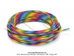 Gaine de frein - de starter - d'acclrateur - de dcompresseur - 5mm - Couleur Arc-en-Ciel Multicolore (le mtre)