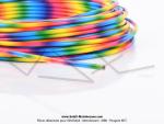 Gaine de frein - de starter - d'acclrateur - de dcompresseur - 5mm - Couleur Arc-en-Ciel Multicolore (le mtre)