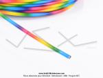 Gaine de frein - de starter - d'acclrateur - de dcompresseur - 5mm - Couleur Arc-en-Ciel Multicolore (le mtre)