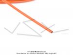 Gaine de frein - de starter - d'acclrateur - de dcompresseur - 5mm (pour cbles 15/10 max) - Tflonne - Couleur Orange (le mtre)