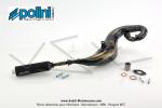 Pot d'chappement  bride Polini Sport pour Peugeot 103 SP / MVL / SPX / RCX (Article non homologu / Interdit sur voie publique / Rserv  un usage comptition sur voie prive telle que circuit)