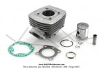 Cylindre / Piston (Kit) - 40mm - 50cc - Alu - T6 (6 transferts) - sans trou de dcompresseur - pour Peugeot FOX / FXR (...)