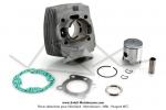 Cylindre / Piston (Kit) - 40mm - 50cc - Alu - T6 (6 transferts) - sans trou de dcompresseur - pour Peugeot FOX / FXR (...)