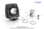 Cylindre / Piston  bride - sans filetage - Transval - pour Peugeot 103 SP / MVL / VOGUE / RCX / SPX (...)