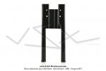 Carnages (Capotages - Caches) de fourche noirs pour Peugeot 103 MVL / Vogue (la paire)