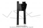 Carnages (Capotages - Caches) de fourche noirs pour Peugeot 103 MVL / Vogue (la paire)