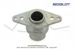 Rotule de pot d'chappement BIDALOT Racing Replica / GP pour Peugeot 103 (Fixation  bride)
