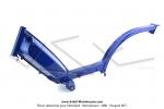 Cadre Bleu Mtallis brillant - Standard EXPORT - rservoir 3,7 litres - pour Peugeot 103 SP / MVL lectronique