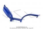Cadre Bleu Mtallis brillant - Standard EXPORT - rservoir 3,7 litres - pour Peugeot 103 SP / MVL lectronique