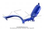 Cadre Bleu Mtallis brillant - Standard EXPORT - rservoir 3,7 litres - pour Peugeot 103 SP / MVL lectronique