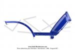 Cadre Bleu Mtallis brillant - Standard EXPORT - rservoir 3,7 litres - pour Peugeot 103 SP / MVL lectronique