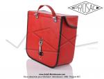 Sacoches  Prosac  P01 Rouge  02  - Finitions  liserets Noirs - Coins Rouges - Fixation  crochets - Spciales pour VloSoleX (la paire)
