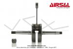 Vilebrequin (Embiellage) Airsal - type Origine - Pas  droite - pour Mobylette Motobcane / MBK 51 / 41 / 881 (AV10)